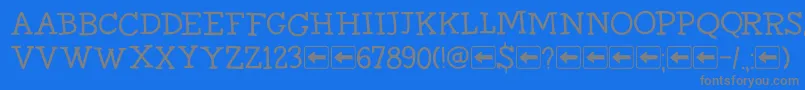 Más sobre la fuente DkHomewardBoundIi fuente DkHomewardBoundIi – Fuentes Grises Sobre Fondo Azul
