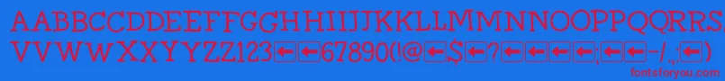 Más sobre la fuente DkHomewardBoundIi fuente DkHomewardBoundIi – Fuentes Rojas Sobre Fondo Azul