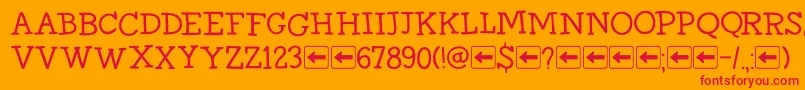 Más sobre la fuente DkHomewardBoundIi fuente DkHomewardBoundIi – Fuentes Rojas Sobre Fondo Naranja