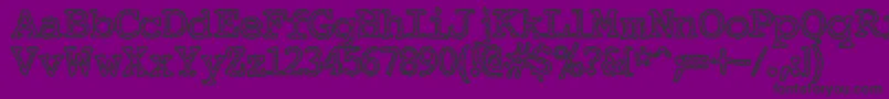 Elechac Font – Black Fonts on Purple Background