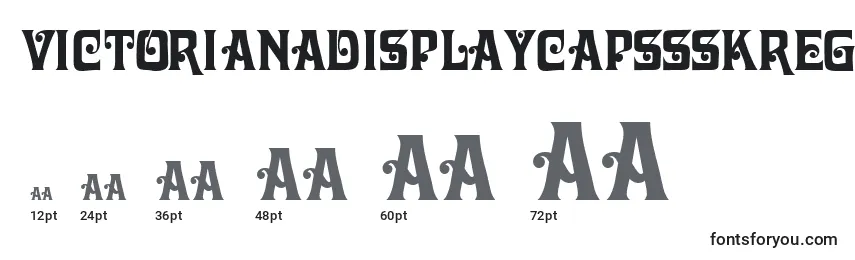 VictorianadisplaycapssskRegular Font Sizes