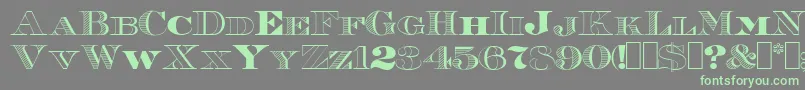 Weitere Informationen zur Roman38Sample-Schriftart Roman38Sample-Schriftart – Grüne Schriften auf grauem Hintergrund