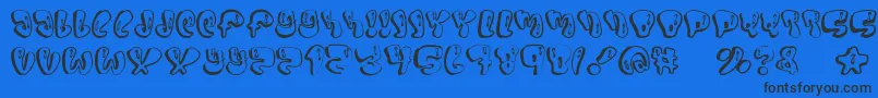 Sumo Font – Black Fonts on Blue Background
