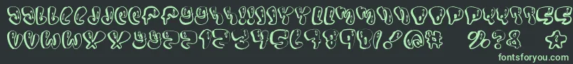 フォントSumo – 黒い背景に緑の文字