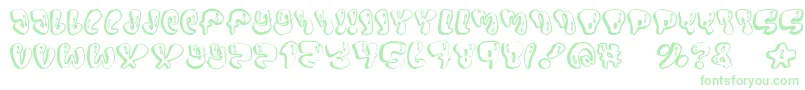 Шрифт Sumo – зелёные шрифты