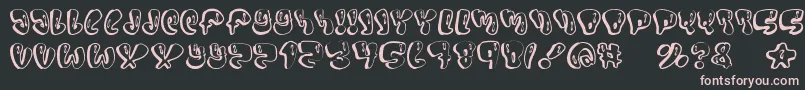 フォントSumo – 黒い背景にピンクのフォント