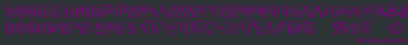 Sumo Font – Purple Fonts on Black Background