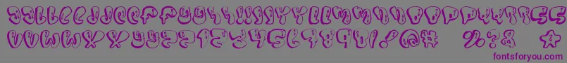 Sumo Font – Purple Fonts on Gray Background