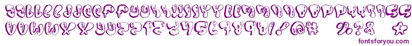 Sumo-Schriftart – Violette Schriften