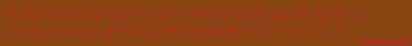 Trench100free Font – Red Fonts on Brown Background