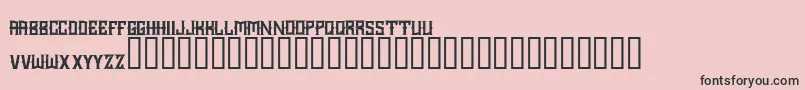 Choppercity-Schriftart – Schwarze Schriften auf rosa Hintergrund