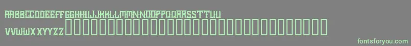 Choppercity-Schriftart – Grüne Schriften auf grauem Hintergrund