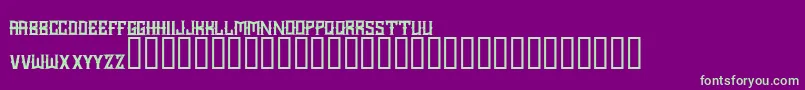 Choppercity Font – Green Fonts on Purple Background