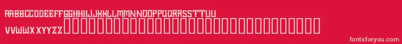 Choppercity Font – Pink Fonts on Red Background