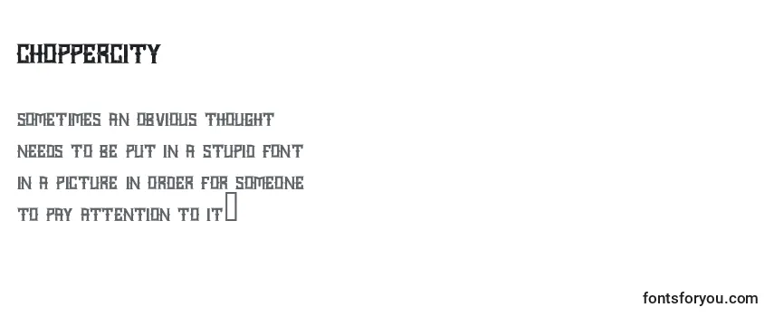 Choppercity (67295) Font