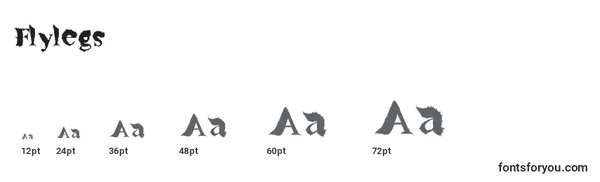 Flylegs Font Sizes