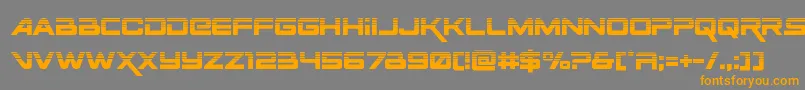 Spacerangerhalf Font – Orange Fonts on Gray Background