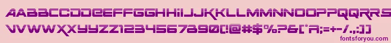 Spacerangerhalf Font – Purple Fonts on Pink Background