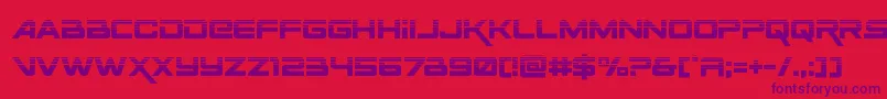 Spacerangerhalf Font – Purple Fonts on Red Background