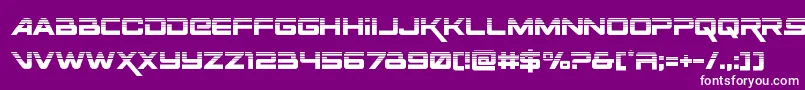 Spacerangerhalf Font – White Fonts on Purple Background