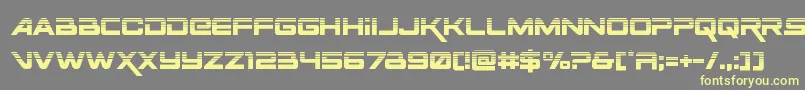 Spacerangerhalf Font – Yellow Fonts on Gray Background