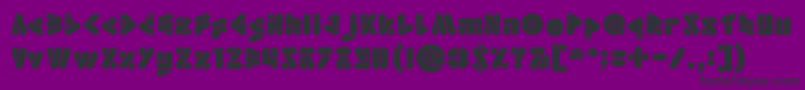 EmperorOfJapan Font – Black Fonts on Purple Background