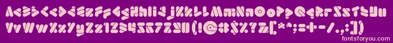 EmperorOfJapan Font – Pink Fonts on Purple Background
