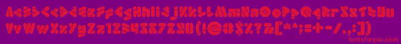 EmperorOfJapan Font – Red Fonts on Purple Background