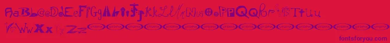 More about Instsm Font Instsm Font – Purple Fonts on Red Background