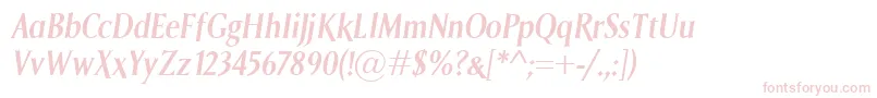 SagaSemiboldItalic Font – Pink Fonts