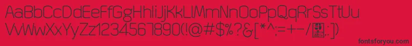 QuizmaLightDemo Font – Black Fonts on Red Background