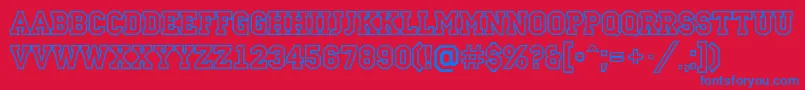 More about ACampusotl Font ACampusotl Font – Blue Fonts on Red Background