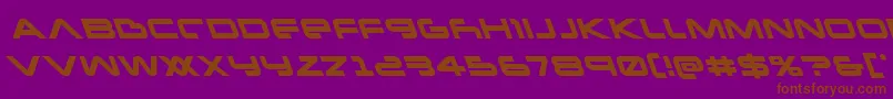 Newmarsleft Font – Brown Fonts on Purple Background