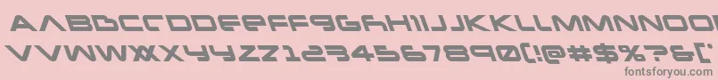 Newmarsleft Font – Gray Fonts on Pink Background