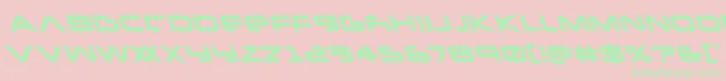 Newmarsleft Font – Green Fonts on Pink Background