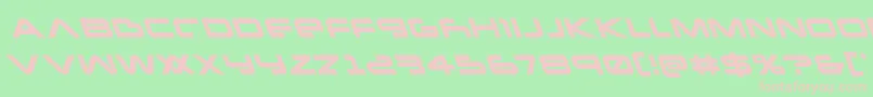 Newmarsleft Font – Pink Fonts on Green Background