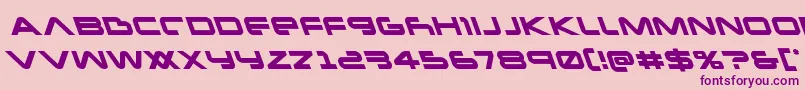 Newmarsleft Font – Purple Fonts on Pink Background
