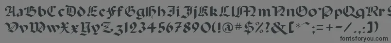Шрифт PaganiniRegular – чёрные шрифты на сером фоне