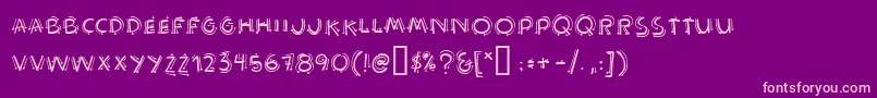Operatinginstructions Font – Pink Fonts on Purple Background