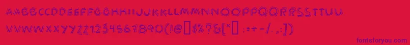 Operatinginstructions Font – Purple Fonts on Red Background