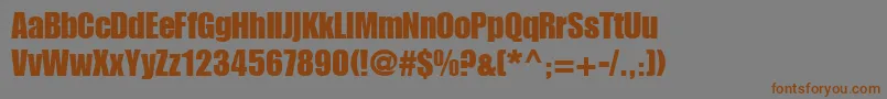 Genuine Font – Brown Fonts on Gray Background