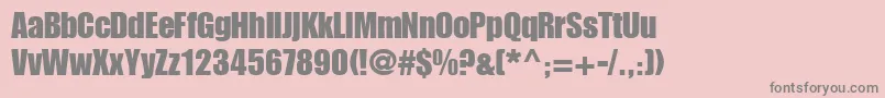 Genuine Font – Gray Fonts on Pink Background