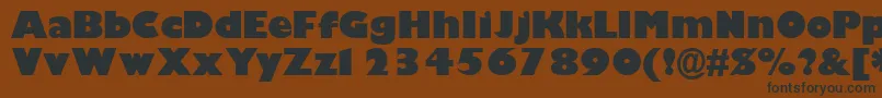 GimletblacksskBold Font – Black Fonts on Brown Background