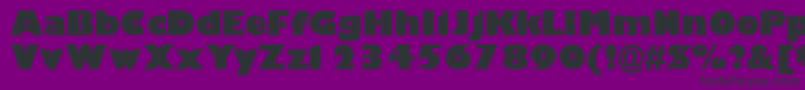 GimletblacksskBold Font – Black Fonts on Purple Background