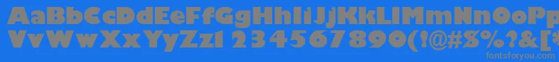 GimletblacksskBold Font – Gray Fonts on Blue Background