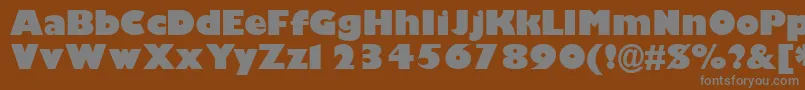 GimletblacksskBold Font – Gray Fonts on Brown Background
