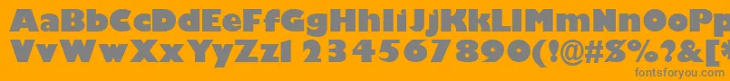 GimletblacksskBold Font – Gray Fonts on Orange Background
