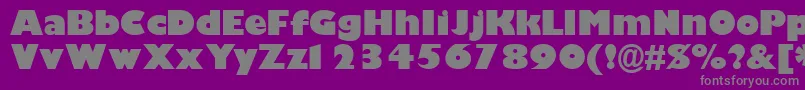 GimletblacksskBold Font – Gray Fonts on Purple Background