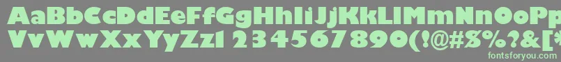 GimletblacksskBold Font – Green Fonts on Gray Background
