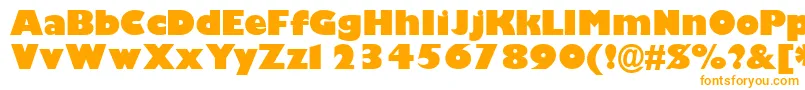 GimletblacksskBold Font – Orange Fonts on White Background